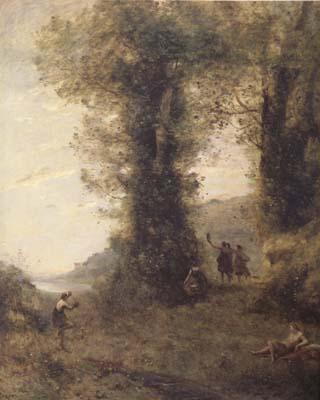 Jean Baptiste Camille  Corot Pastorale (mk11) oil painting image